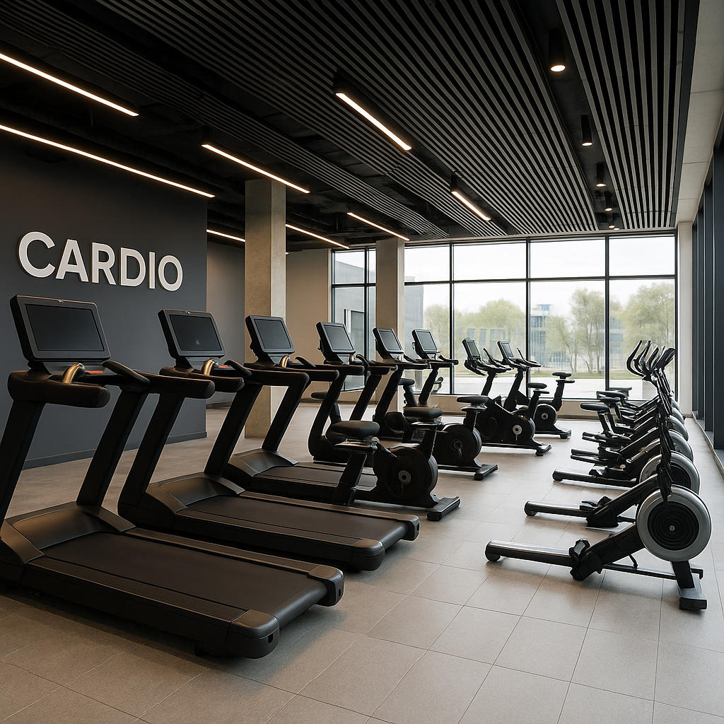 State-of-the-art cardio equipment zone