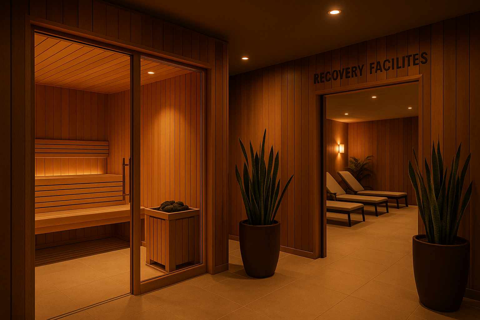 Sauna and recovery facilities